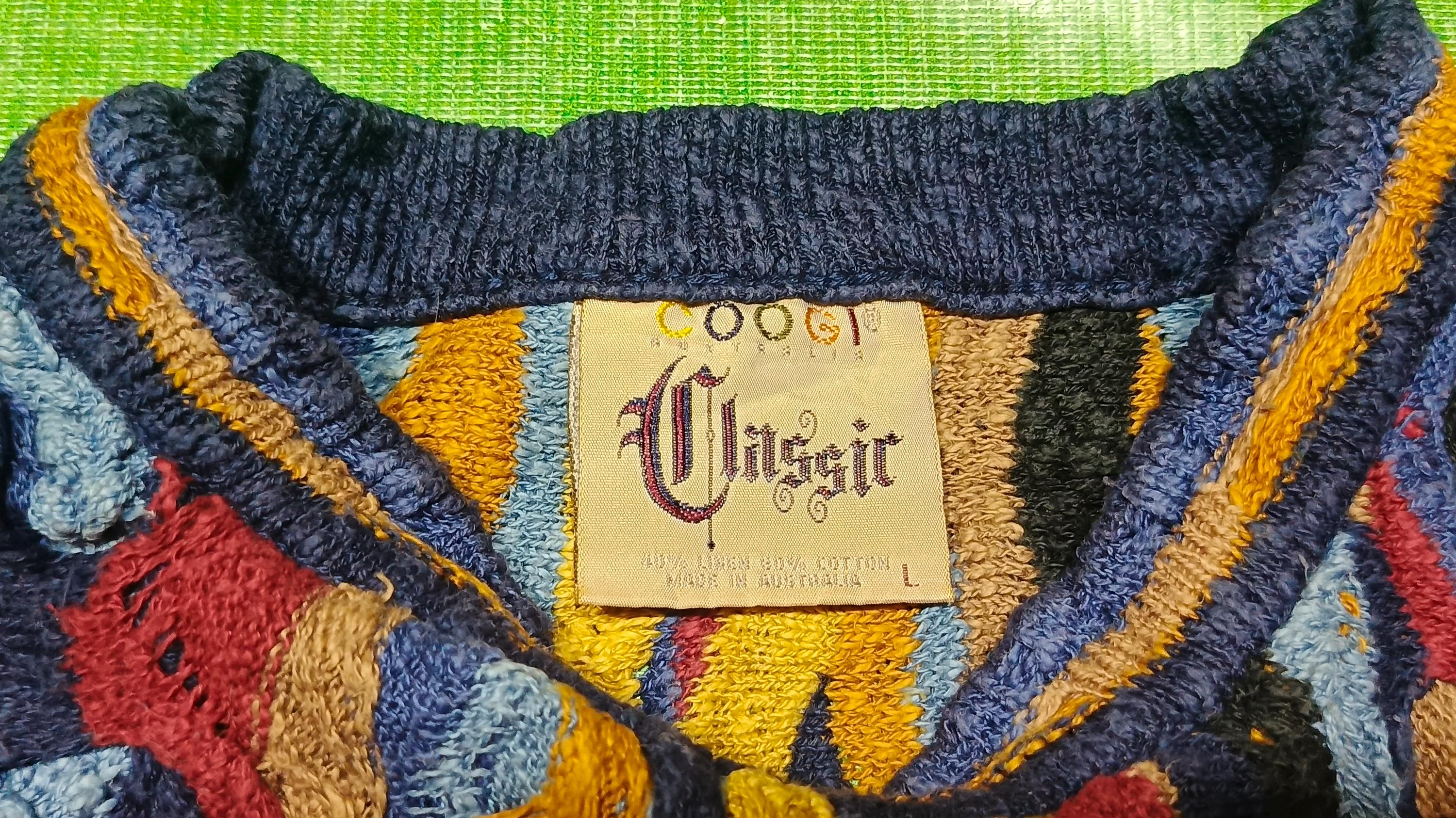 Vintage Coogi 3D Knit Sweater: 90s Hip Hop Style, Men's L - Etsy