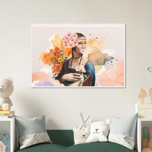 Poster incorniciato ispirato a Leonardo da Vinci - Stampa artistica senza tempo - Elegante decorazione da parete