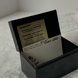 1InTheOffice Index Card Box 3x5 inch, Index Card Holder 3x5 400 Capacity &  Index Card Guide Set, AZ, 1/5 Tab