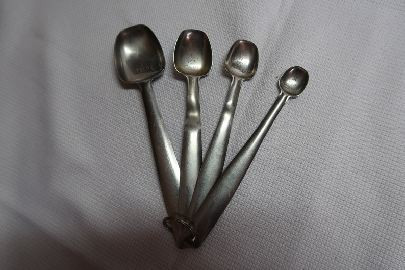 MEASURING SPOON set 1Tbsp 1 1/2 1/4 tsp STAiNLESS StEEL Etsy