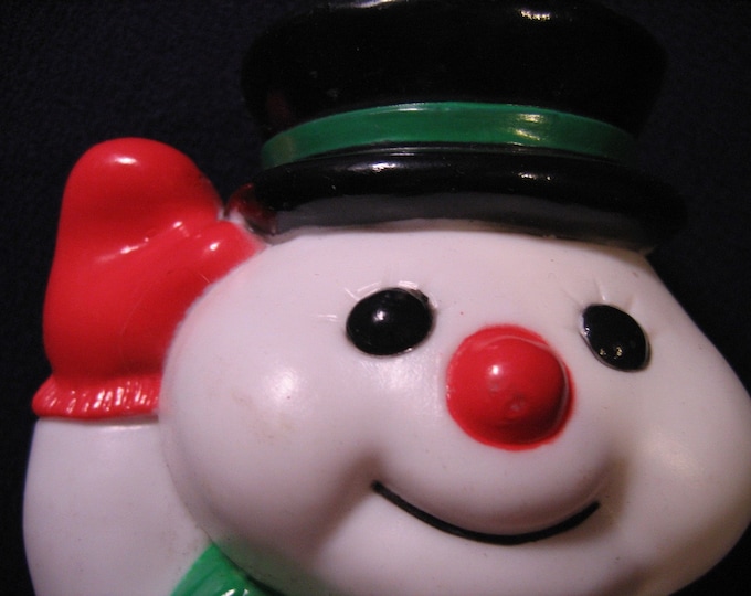 SNOWMAN Vintage BLOW MOLD General Foam Plastics Corp HOLIDAY FROSTY