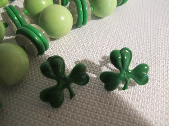 Retro Green JEWELRY LOT St. Patricks Day IRISH sh… - image 5