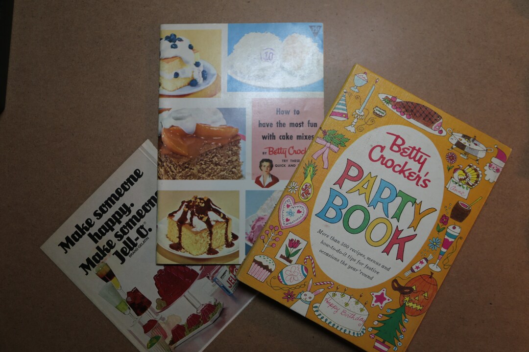 Vintage Lot BETTY CROCKER JELLO Idea Recipe Cook Book Party Etsy