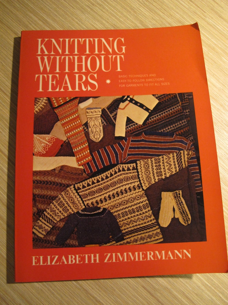 KNITTING WITHOUT TEARS Book Techniques Directions Craft Guide Etsy