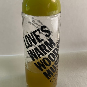vintage LOVE'S Warm Woodsy Musk Cologne Splash 2 oz Bottle 25% Full fragrance perfume