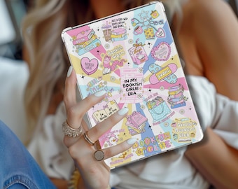 Bookish Girlie Kindle Insert | Pink E-Reader Case, Funny Bookish Quotes (PDF)