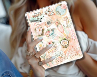 Pastel Boho Beach Kindle Insert Printable Summer eReader Digital Cover PDF Download