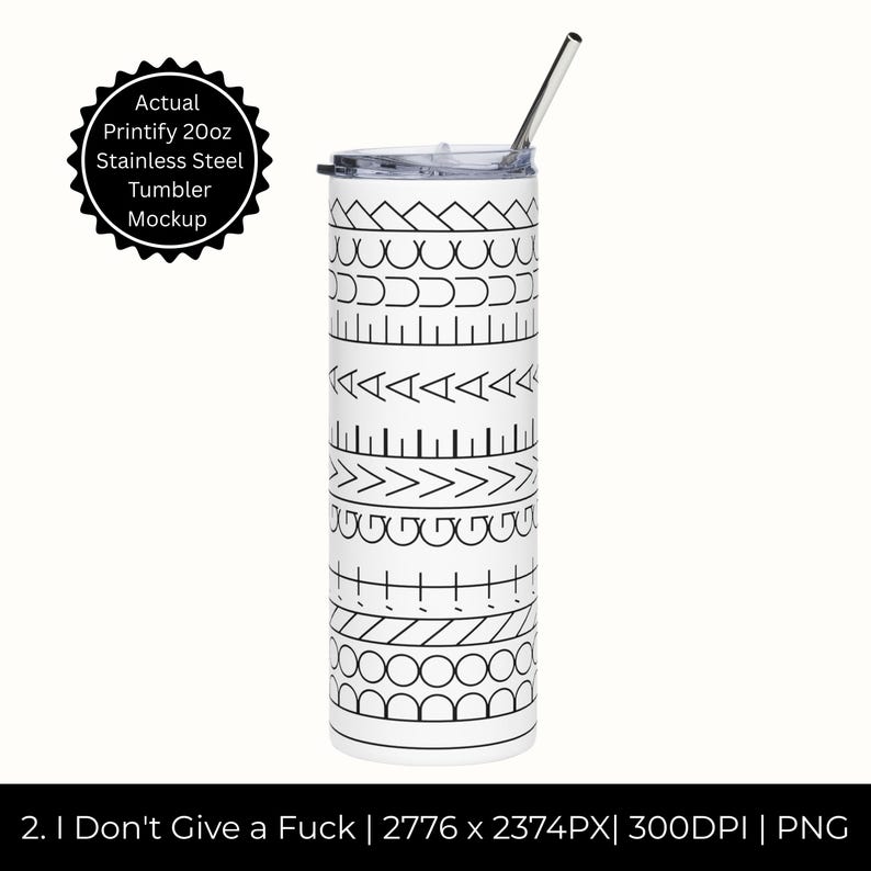 Rude Hidden Message Pattern Hidden Swear Message Tumbler Wrap PNG – 20oz Rude Humor Sublimation ...