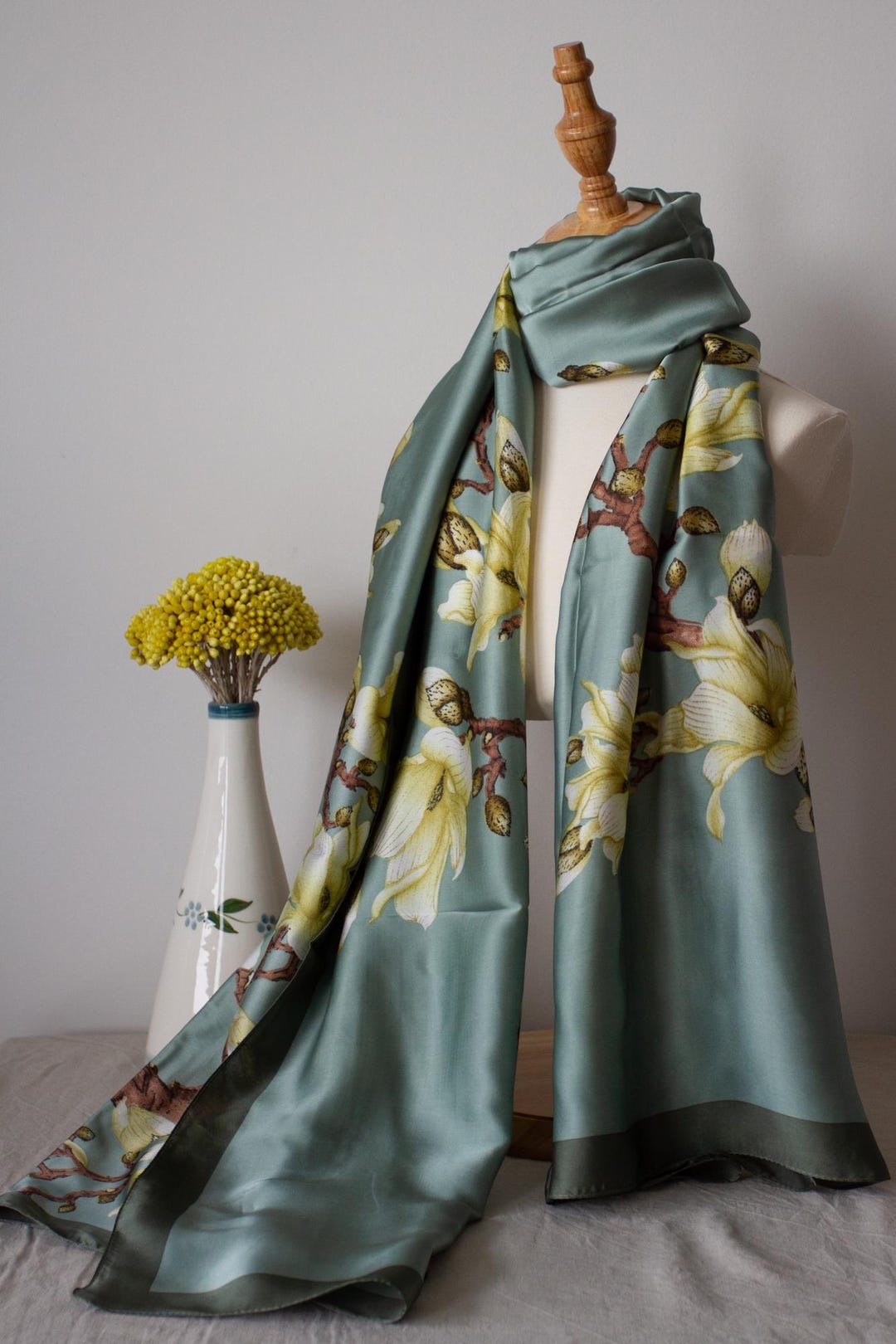 Evergreen Soft Rectangular Satin scarf for Women main image 1