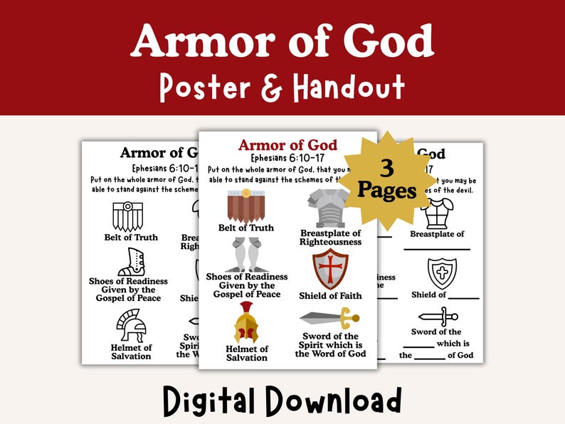 Kids Bible Bundle Posters and Handouts With Fill-in-the-blank ...