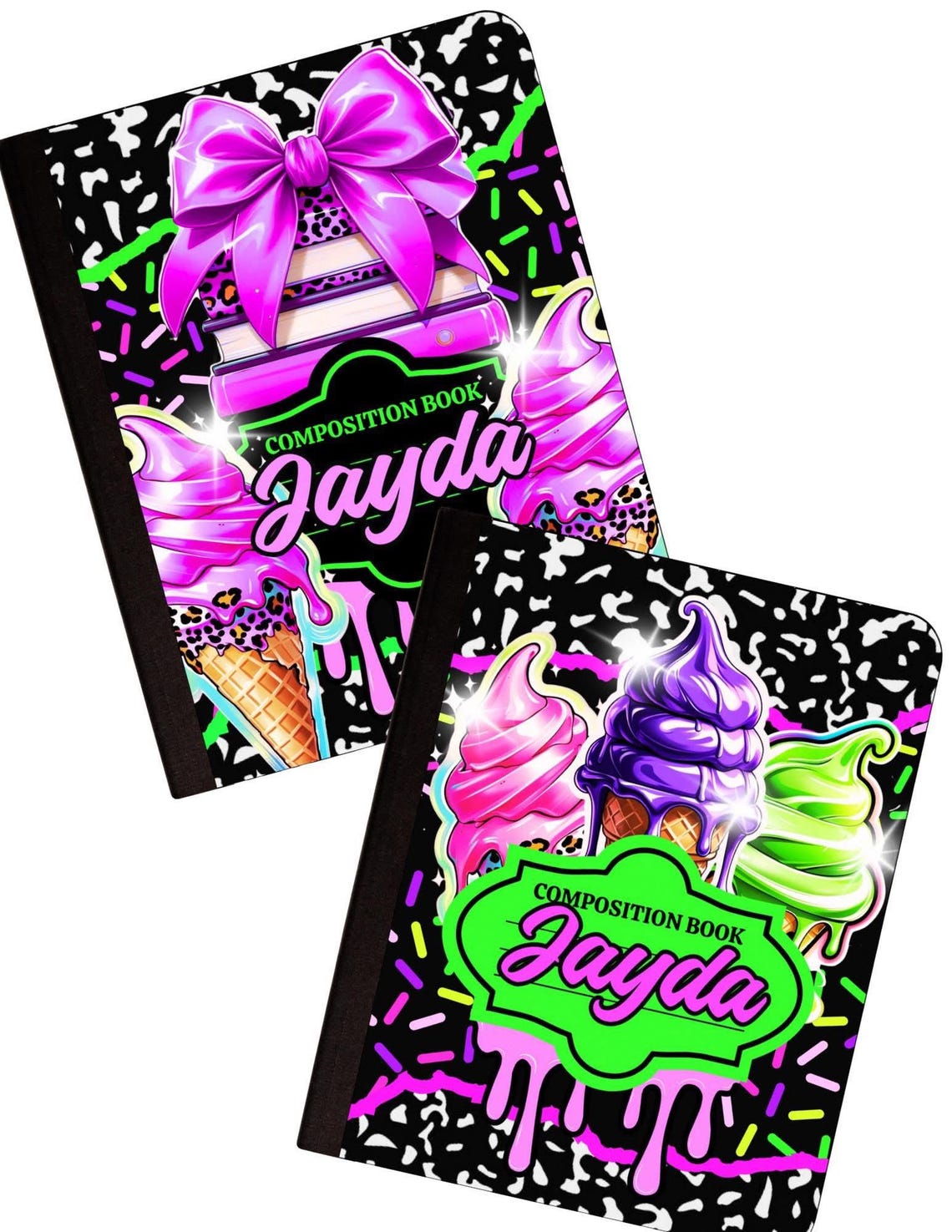 Editable Back to School Composition Book Covers | Canva Pro Digital ...