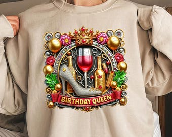 Birthday Queen PNG | Sublimation Design (Digital Download)