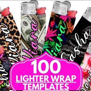 Editable Lighter Wrap Templates | Custom BIC Lighter Skins (Digital Download)