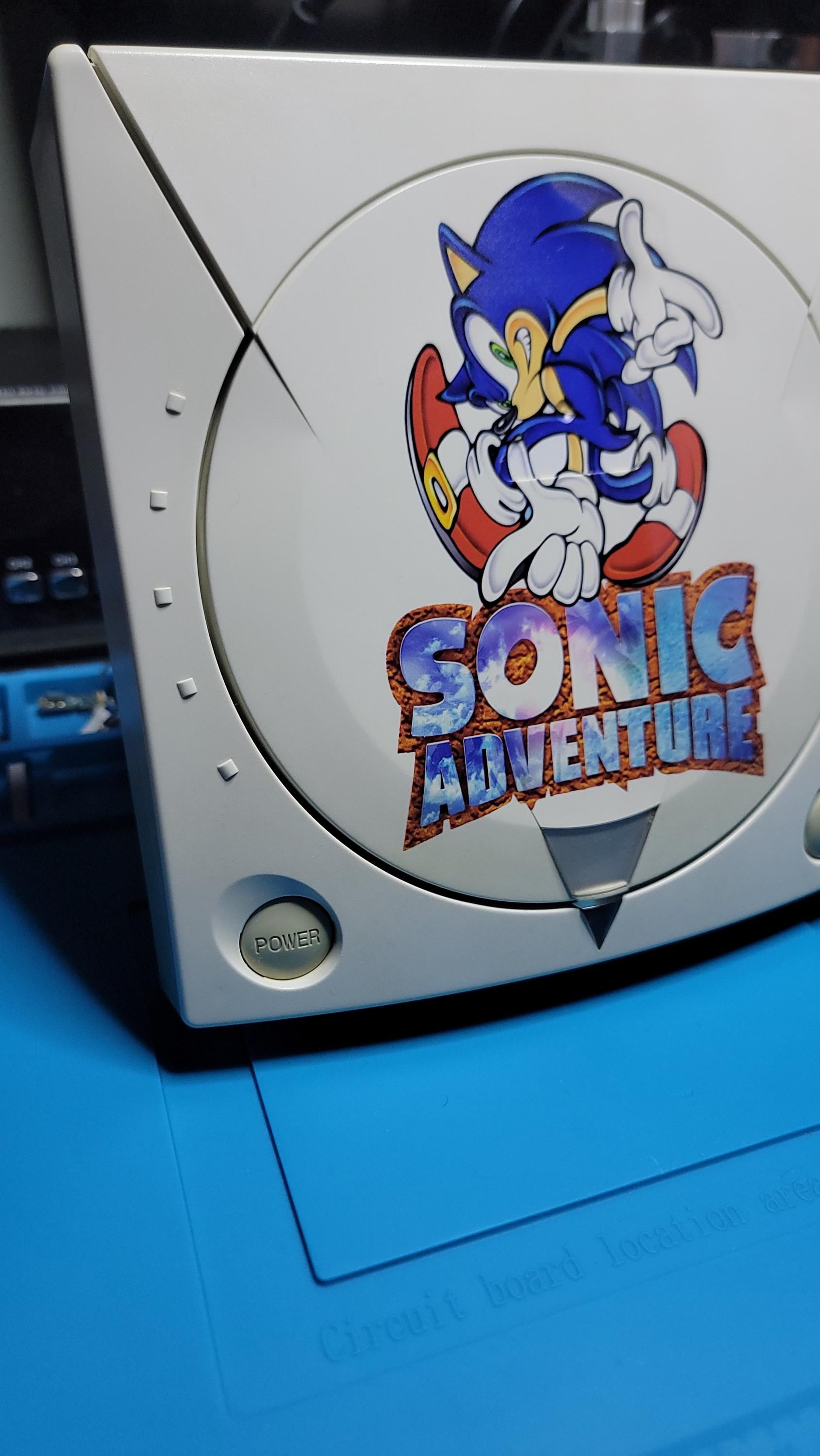 Dreamcast Sonic Adventure Printed Shell (send-in Console Print Service ...