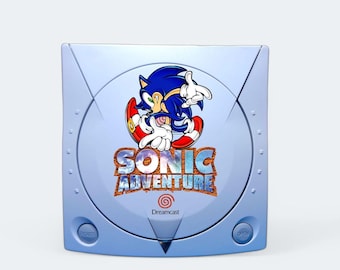 Dreamcast Sonic Adventure Printed Shell (Send-In Console Print Service)