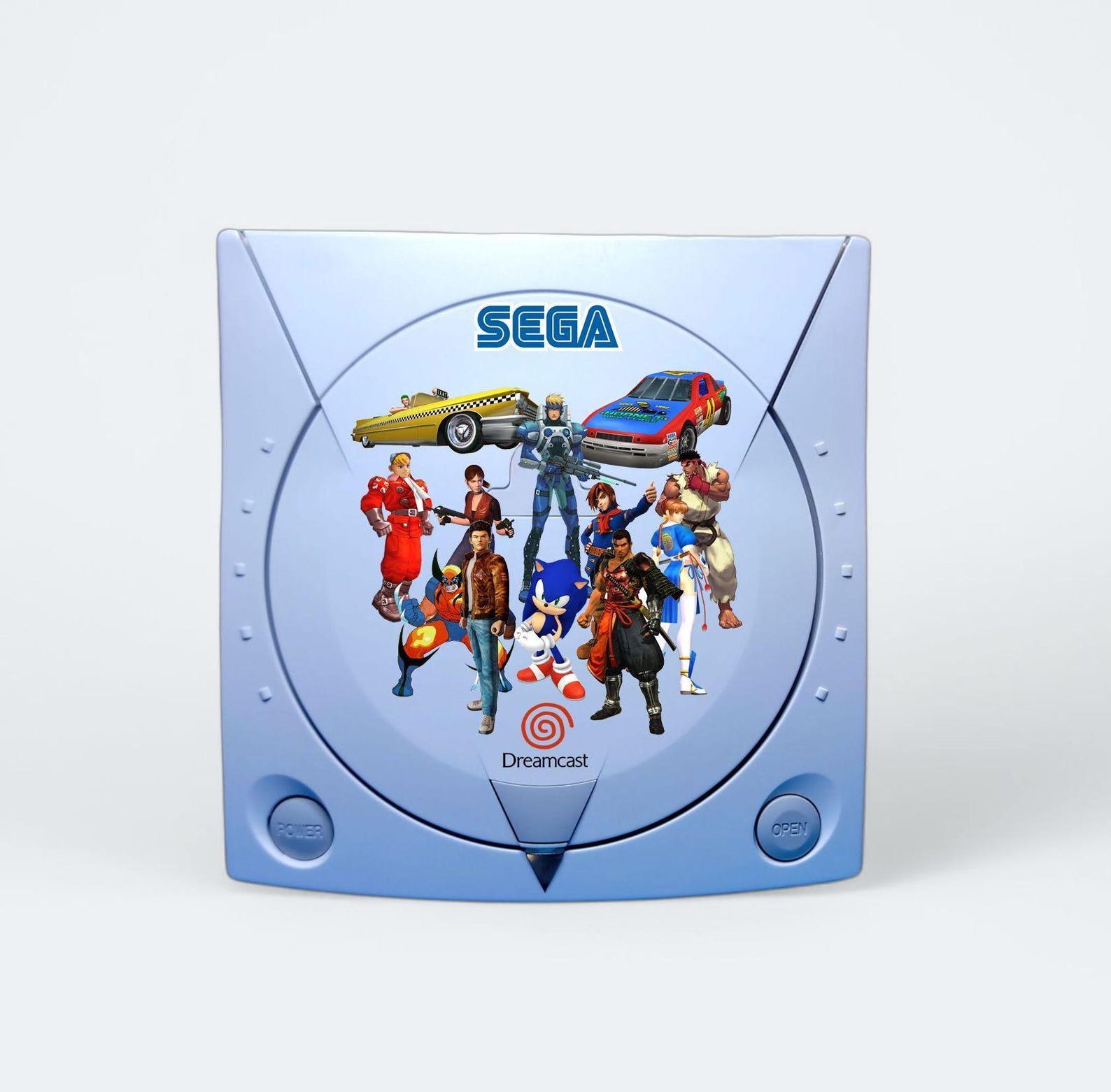 Dreamcast Characters Theme Printed Shell (console Shell) - Etsy