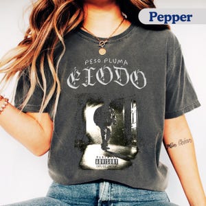 Peso Pluma T-Shirt, Exodo Album Merch, Mexican Corridos Tumbados Shirt, Vintage Peso Pluma Merch, Peso Pluma Fan Gift, Doble P Album Cover.
