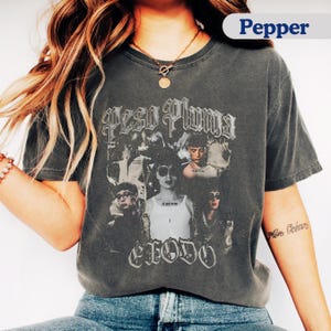 Peso Pluma T-Shirt, Exodo Album Merch, Mexican Corridos Tumbados Shirt, Vintage Peso Pluma Merch, Peso Pluma Fan Gift, Doble P Album Cover.