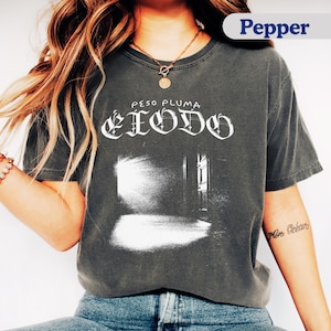 Peso Pluma T-Shirt, Exodo Album Merch, Mexican Corridos Tumbados Shirt, Vintage Peso Pluma Merch, Peso Pluma Fan Gift, Doble P Album Cover.
