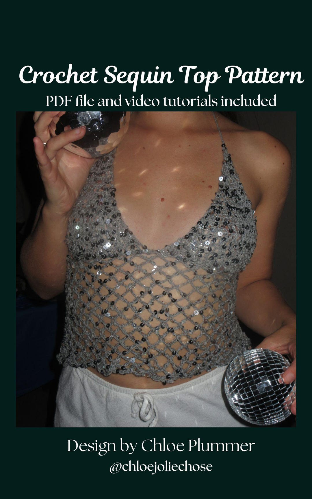 Sequin Crochet Top Pattern Etsy