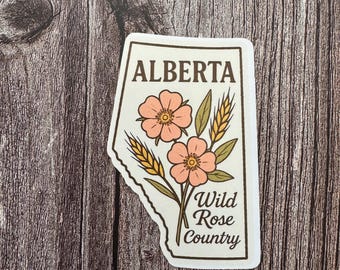 Alberta Wild Rose Sticker