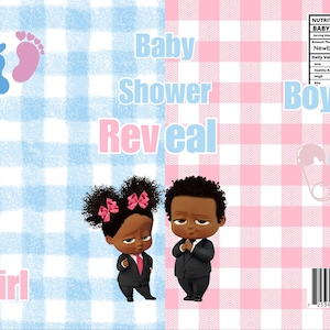 Baby boss reveal chip bag