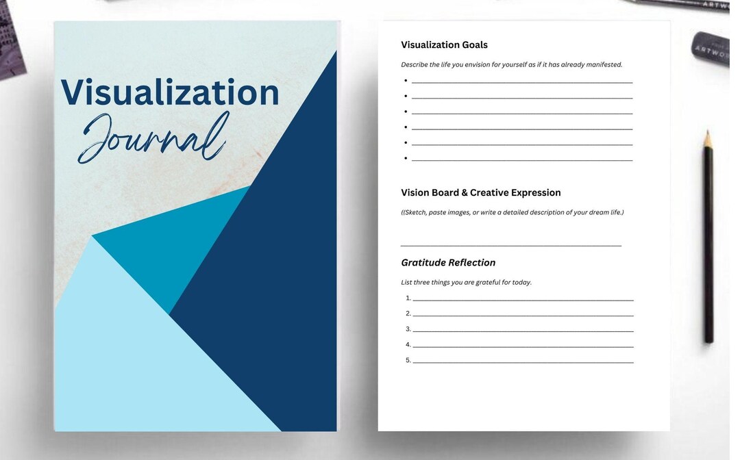 Visualization Journal Printable – Law of Attraction Planner, Gratitude ...