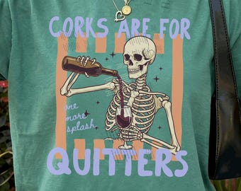 Funny Wine Shirt, Halloween Wine Lover Tee, Comfort Colors Graphic Tee, Skeleton Wine Shirt, Fall Drinking Gift