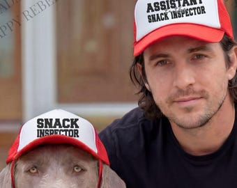 Matching Dog And Owner Trucker Hats, Dog Lover Gift, Pet Parent Gift