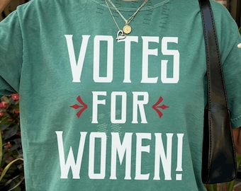 Votes for Women Shirt, Suffragette Tee, Comfort Colors Protest T-Shirt, Feminist History Shirt, Women's Rights Gift