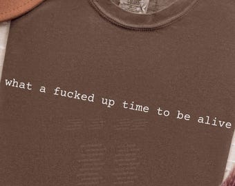 Comfort Colors Dark Humor Shirt, Existential Tee, Funny Introvert Shirt, Minimalist Graphic Tee, Weird Friend Gift, Sarcastic Shirt