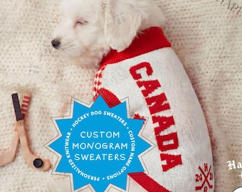 Custom Knit Sweater for Pets | Personalized Sweater for Dogs, Romance Reader Gift,  Matching Pet Varsity Outfit