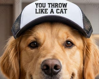 Funny Trucker Hat for Dogs, Pet Costume,  Dog Lover Gift