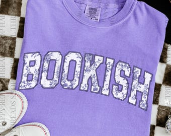 Bookish Comfort Colors Shirt, Book Lover Tee, Reading Shirt Gift, Book Club Shirt, Librarian Gift, Bookworm Tee