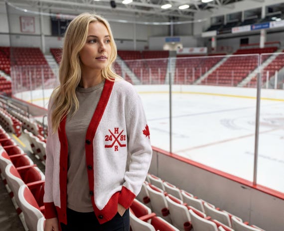 Custom Knit Cardigan, Hockey Romance, Hollanov Sweater, Romance Reader Gift