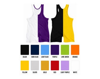 Pro wrestling singlet. Double layered spandex,double stitched.