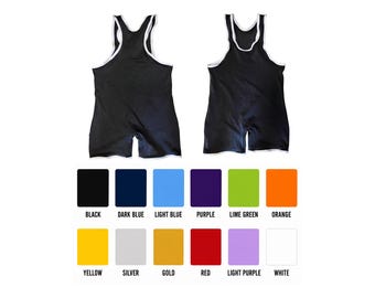 Pro wrestling singlet. Double layered spandex,double stitched.