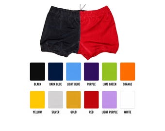 Pro wrestling biker shorts two colors. Double layered with draw string.