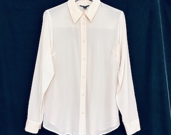 Vintage Saint Laurent Rive Gauche Silk Blouse – 1970s Yves Saint