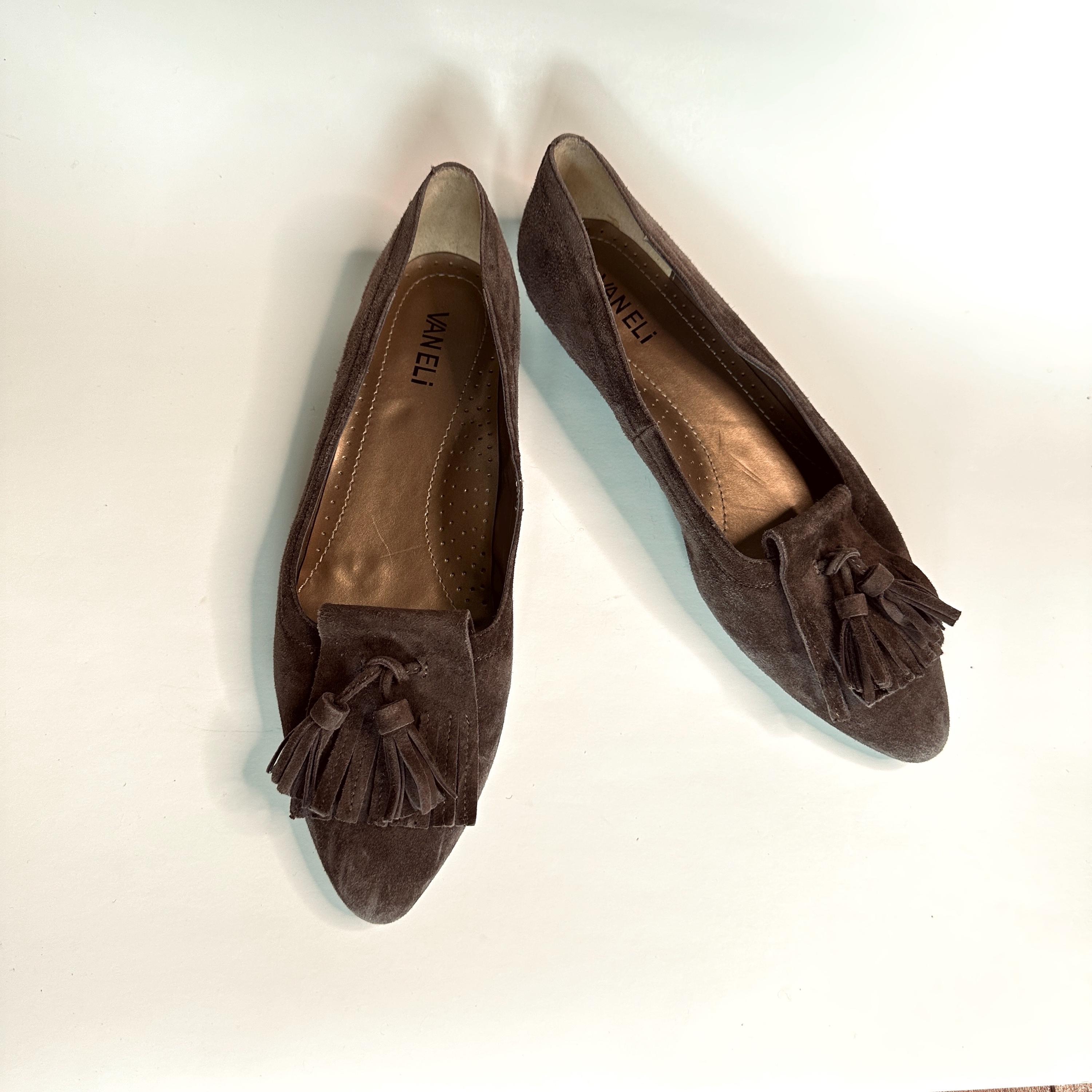 メル様LITTLE ONE VINTAGE POINTED FLAT Rothy's Ballet Flats Size 9.5 The Point Ivory Polka Dot Line