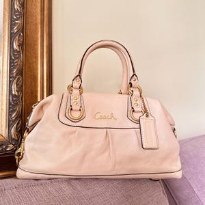 COACH Legacy Leather Satchel in Beige | Cowhide Grain Leather  Made with Quality Brass Hardware | Excellent Condition Y2K