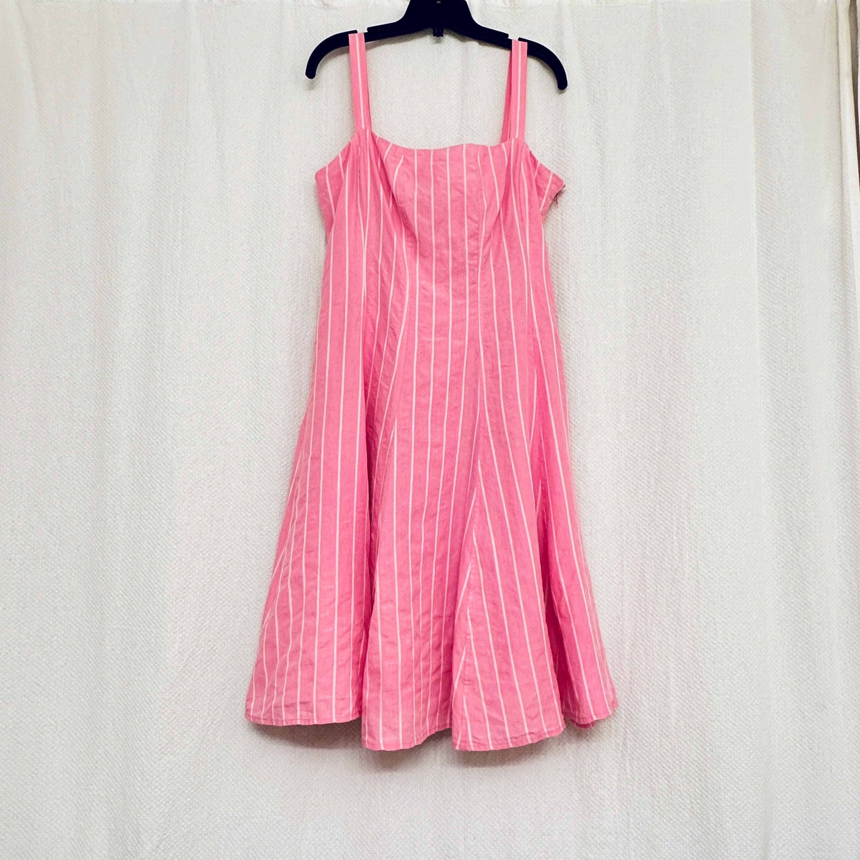 ralph lauren pink linen dress Tie-Front Linen Shirt dress