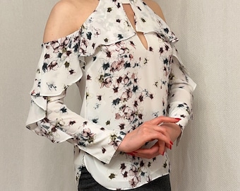 Floral Top size XXS- BCBGMAXAZRIA
