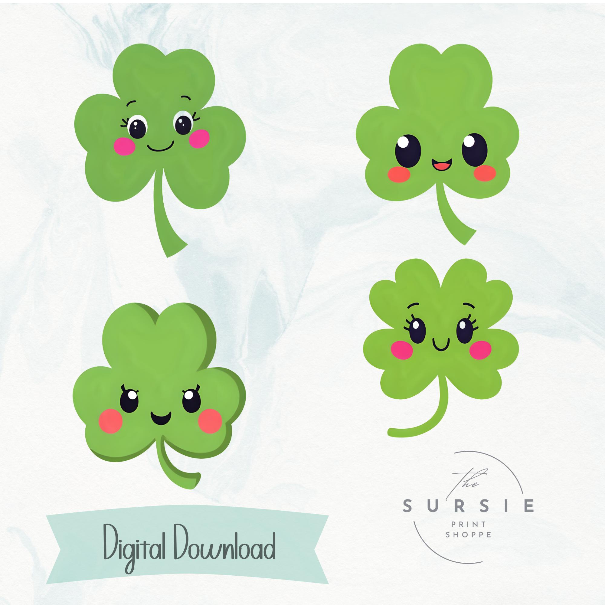 Kawaii Cute Clover - Etsy