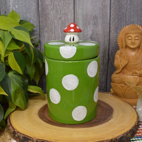Mushroom Cookie Jar Etsy