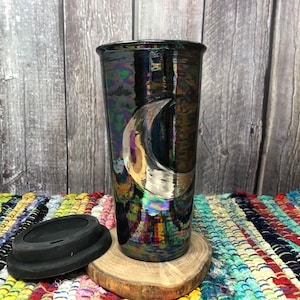 TKC Ceramic Coffee Mug with Lid, Reusable Insulated Ceramic Travel