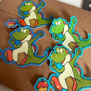 Holographic Yoshi Stickers