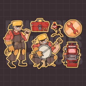 TF2 – Ingenieur-Stickerpaket