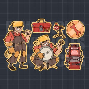 TF2 - Engineer Sticker Pack