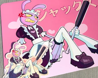 TADC Maid Jax Sticker + Print Set